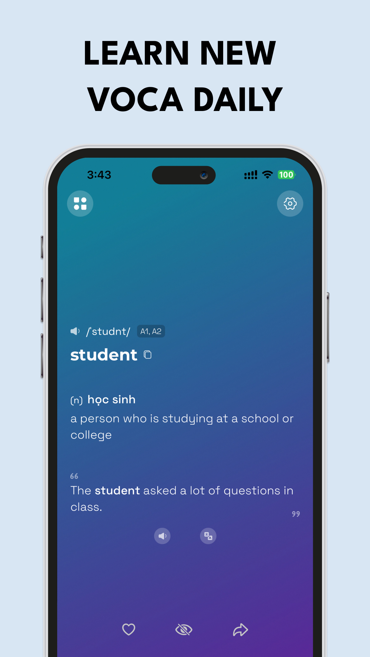 Vocadaily App Screenshot